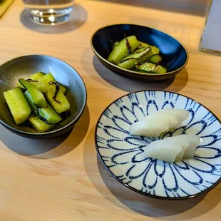 Pickles &amp; daikon tasting menu 5/23