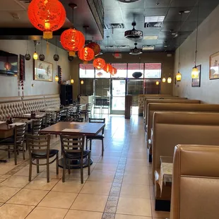 Inside the restaurant