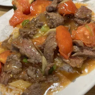 Minced Beef on a Bed of Rice