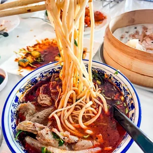 Lan Zhou Spicy Beef Noodle Soup