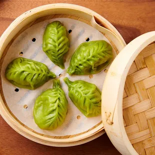 steamed veggie dumplings