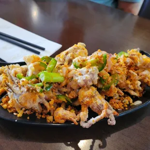Salt and pepper spicy squid appetizer
