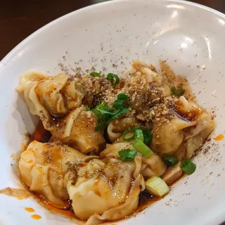 A12. Pork Wonton with Chili Oil (8)