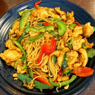 C4. Jalapeño Chicken with Stir-Fried Noodle
