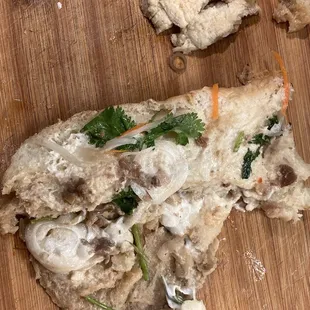 Soggy banh mi mess