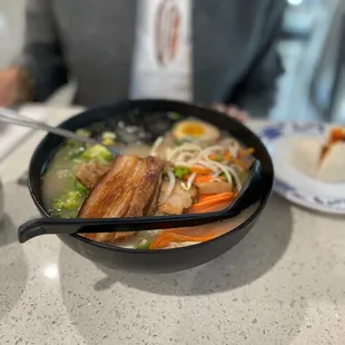 Shrimp tonkatsu Ramen with hand made noodles.