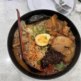 Black Garlic Spicy Tonkotsu Ramen