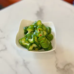 A1. Marinated Cucumber Salad