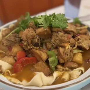 Braised Chicken noodles