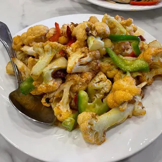 E6. Dry Fried Cauliflower