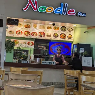 the interior of a restaurant