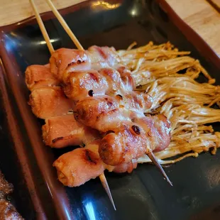 Bacon needle mushroom