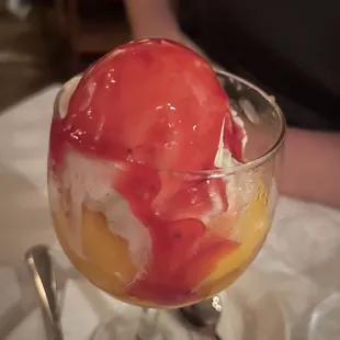 a close up of a dessert