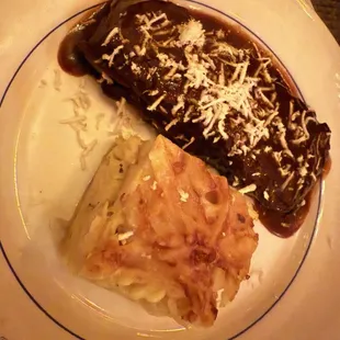 Shortrib and noodle pudding