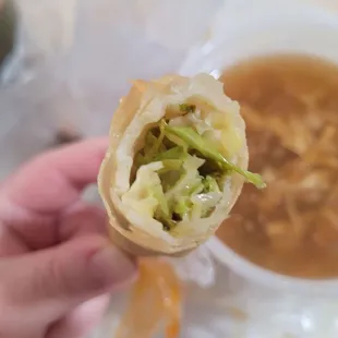 egg roll inside