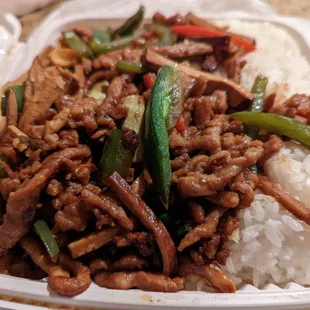 Hunan shredded pork &amp; rice