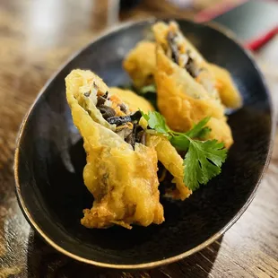 1. Crispy Vegetarian Spring Rolls