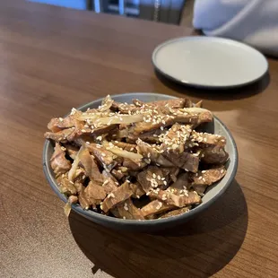 sliced cold beef
