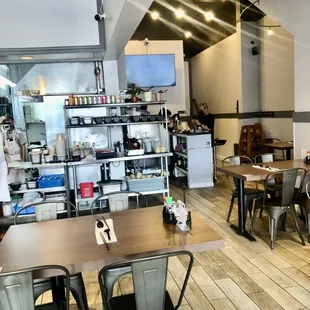 the interior of a restaurant