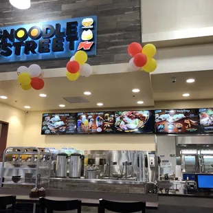 Noodle Street signage inside Seafood City