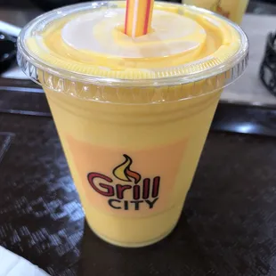 THE Best Mango smoothie I've ever had! WOW. A must try for sure! Boba is optional if you prefer.