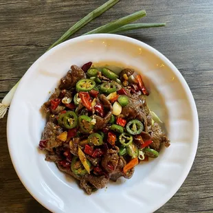 Hunan Style Sauteed Lamb