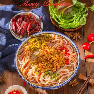 Sour Beans Noodle Soup