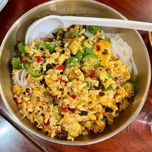 Pepper and Egg Dry Noodles
