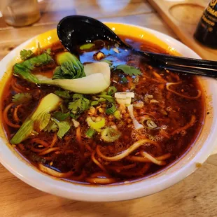 Szechuan Noodle soup was the best.  I would order this EVERY time!
