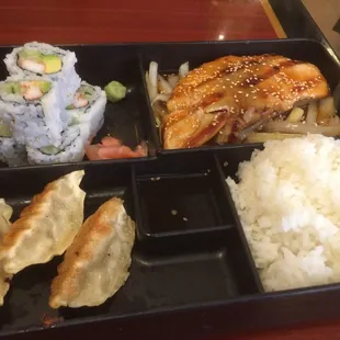 teriyaki salmon lunch box