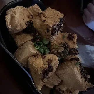6. Fried Tofu with Hot and Spicy Sauce