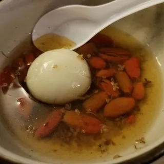Black Sesame Dumplings with Sweet Osmanthus soup