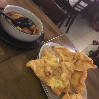 22. Fried Wonton with Sweet and Sour Sauce