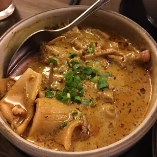 4. Curry Squid and Pork Skin Over Rice