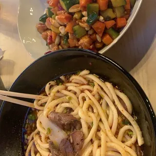 Kung Pao Chicken over Rice or Noodles