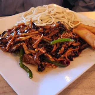 Pork in Garlic Sauce over Rice or Noodles