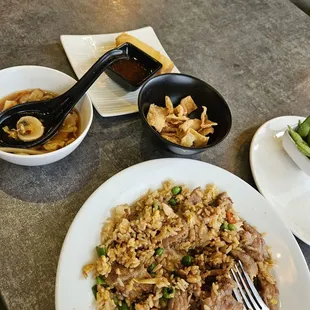 Beef fried rice lunch special