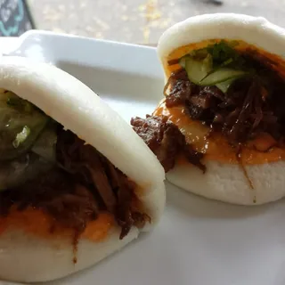 Pulled Pork Belly Steam Buns