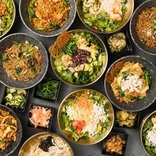 Noodle Salads &amp; Woks with Banchan Sides