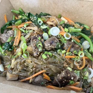 Royal Japchae (gluten-free, vegan). 2/5. Overpriced. IG: @amei.eats