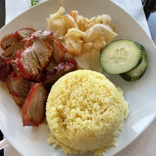 14. BBQ Chicken or Pork with Rice