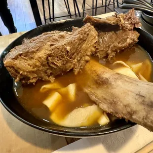 My friend has the same noodle beef soup without the spice.  Is still good tho!