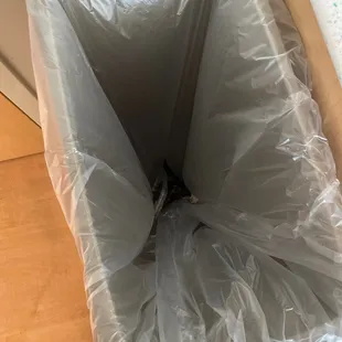 Pad Thai in trash were it belongs