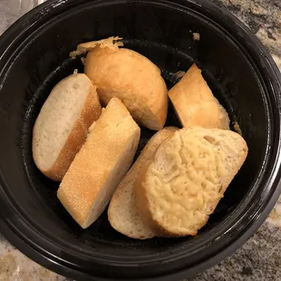 This is supposed to be garlic cheese bread???  Smdh.   Ridiculous
