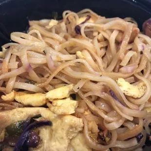 Pad Thai. I asked for chicken. Once again. No chicken