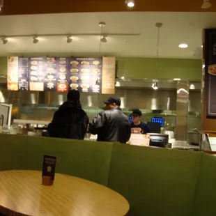 Menu, Ordering Counter and other Patrons.  NORTH Tower Road, Aurora, CO 80011.  February 1st 2014.