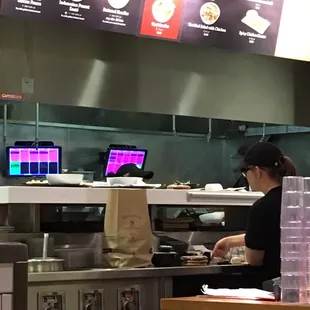 The food bowls that had been sitting for over 10 minutes. One was my bowl of pesto cavitappi and our now cold pot stickers.