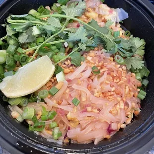 Pad Thai! Beautiful presentation. Love cilantro!