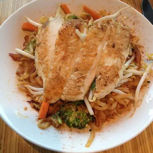 Indonesian Peanut Sauté, small portion.