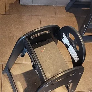 Filthy highchair